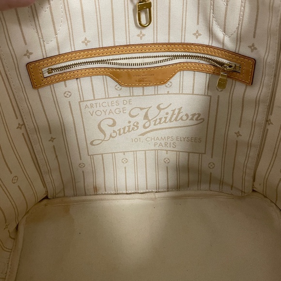 Louis Vuitton Neverfull MM Damier Azur Tote Bag - Picture 4 of 11